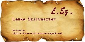 Laska Szilveszter névjegykártya